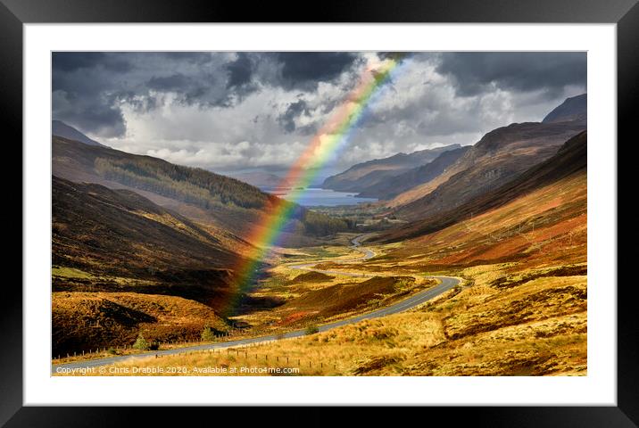Loch Maree and Glen Docherty Framed Mounted Print by Chris Drabble