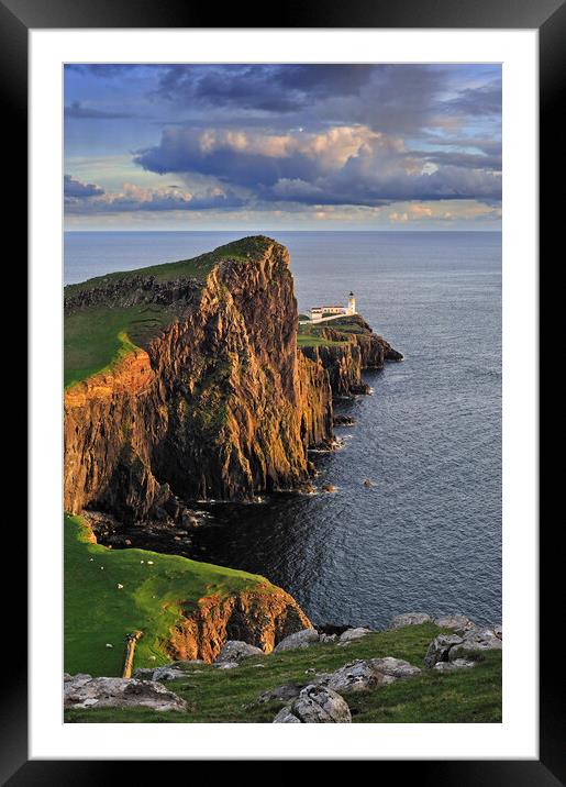 Neist Point at Sunset, Isle of Skye Framed Mounted Print by Arterra 