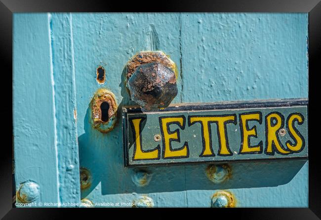 A Shetland letter box Framed Print by Richard Ashbee