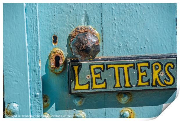 A Shetland letter box Print by Richard Ashbee