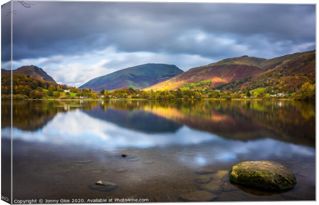 Reflections on Grasmere  Canvas Print by Jonny Gios