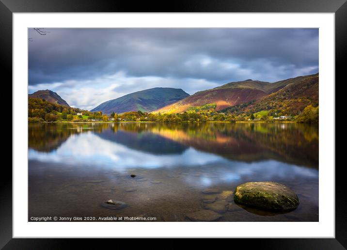 Reflections on Grasmere  Framed Mounted Print by Jonny Gios