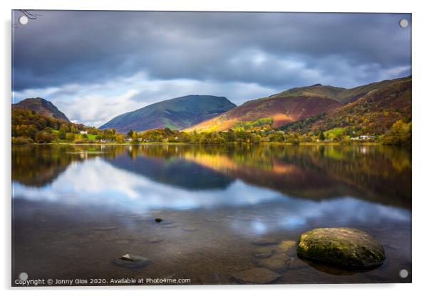 Reflections on Grasmere  Acrylic by Jonny Gios