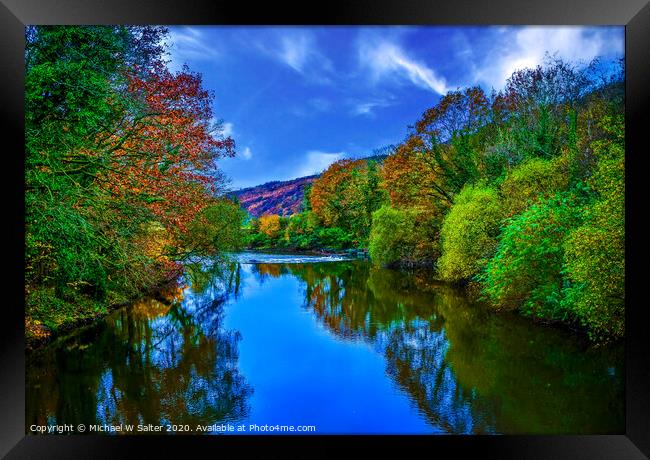 The Neath River South Wales Framed Print by Michael W Salter