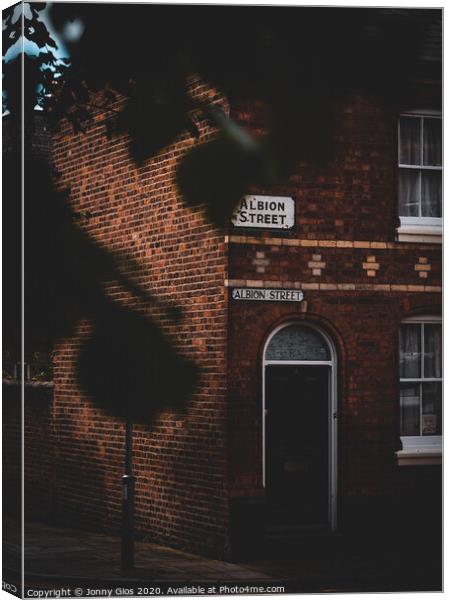 Albion Street in Chester Canvas Print by Jonny Gios