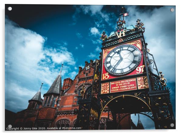East Gate Clock Chester Acrylic by Jonny Gios