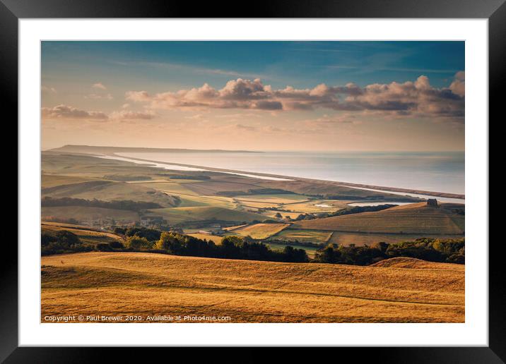 Abbotsbury Hill Framed Mounted Print by Paul Brewer