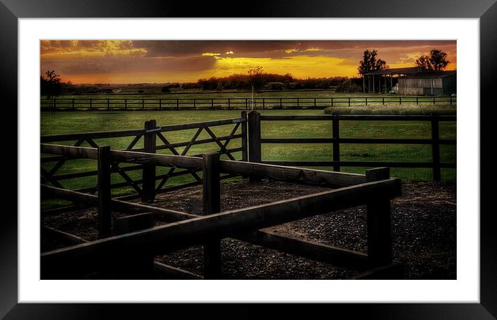 Coveney Sunset West Norfolk Framed Mounted Print by Jacqui Farrell