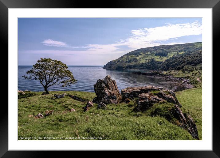 Murlagh Bay, Causeway Coast,Northern Ireland Framed Mounted Print by jim Hamilton