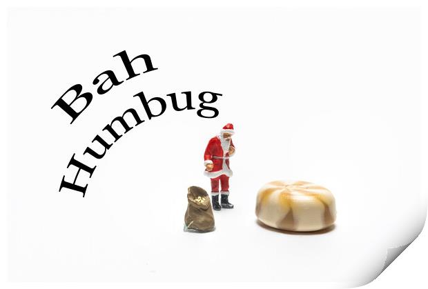 Bah Humbug Print by Steve Purnell