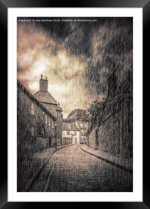 Rainy Day Framed Mounted Print by Lee Kershaw
