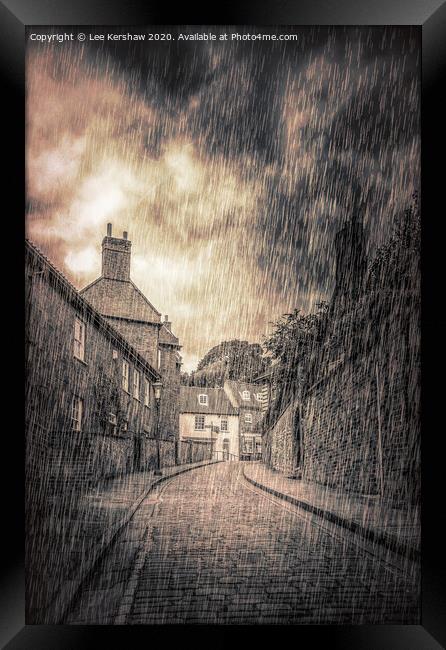 Rainy Day Framed Print by Lee Kershaw