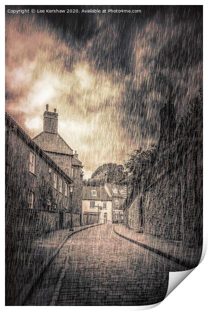 Rainy Day Print by Lee Kershaw