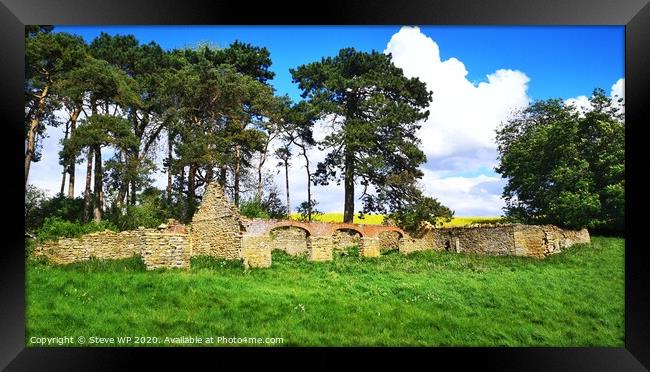 Derelict Farm Framed Print by Steve WP