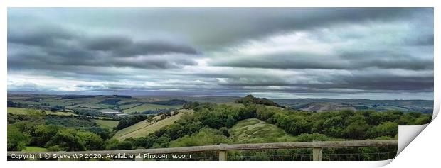 Dark Skies over Devon Print by Steve WP