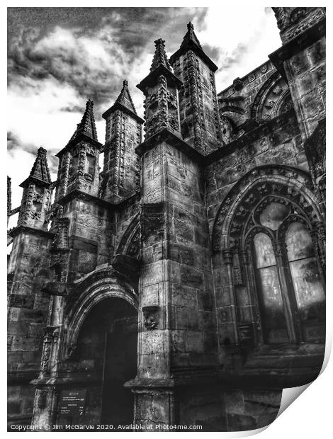 Rosslyn Chapel  Print by Jim McGarvie