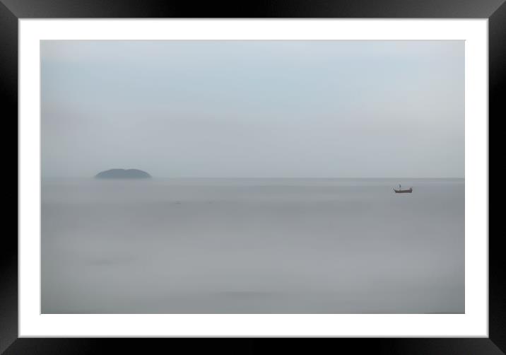 Smoke on the water Framed Mounted Print by scott innes