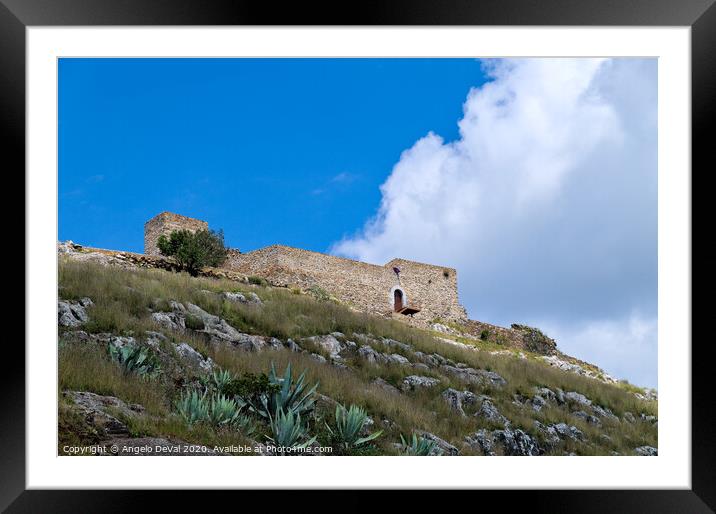 Aracena Castle Framed Mounted Print by Angelo DeVal