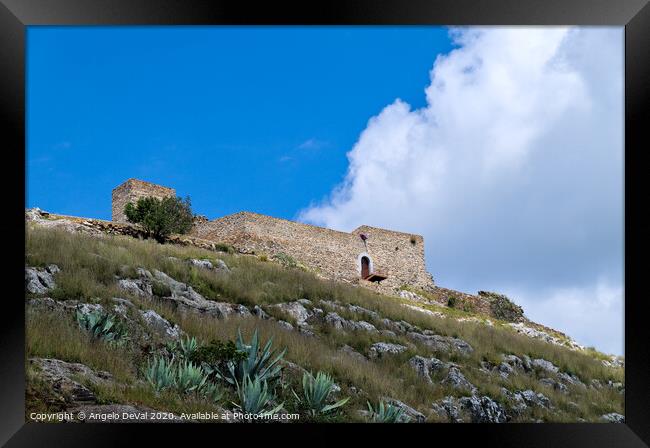 Aracena Castle Framed Print by Angelo DeVal