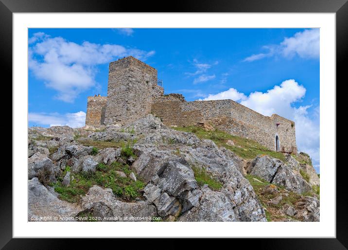 Castle of Aracena in Andalusia Framed Mounted Print by Angelo DeVal
