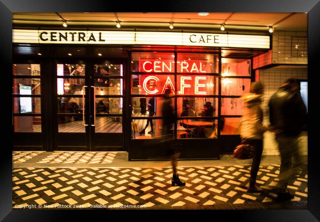 Central Cafe Framed Print by Neal P
