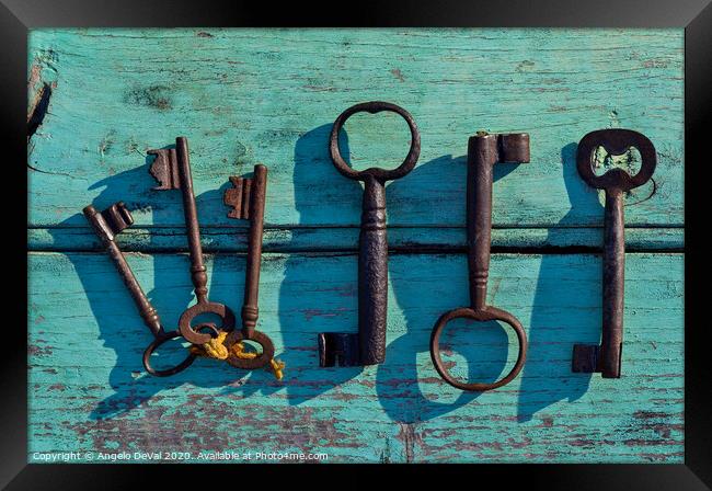 To Unlock Framed Print by Angelo DeVal