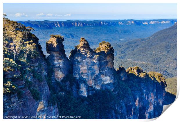The Blue Mountains,  Print by Kevin Hellon