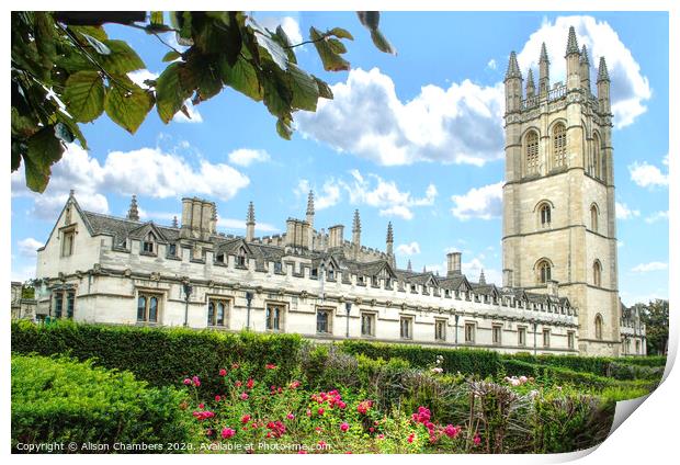 Magdalen College Oxford  Print by Alison Chambers