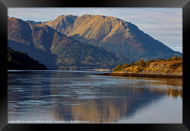 Loch Leven on road to North Ballachulish Framed Print by Jenny Hibbert