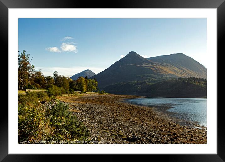 Loch Leven in the direction of Ballachulish Scotland Framed Mounted Print by Jenny Hibbert