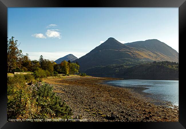 Loch Leven in the direction of Ballachulish Scotland Framed Print by Jenny Hibbert