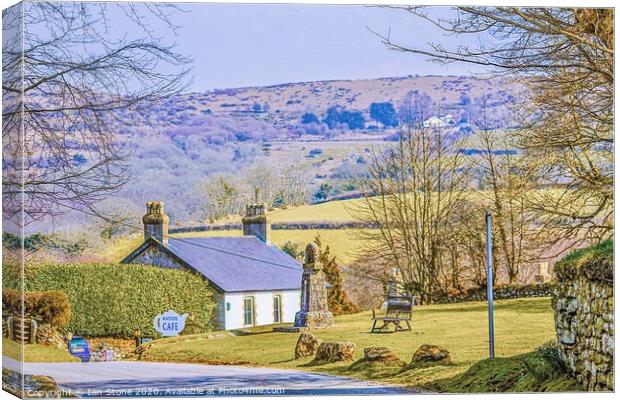 Widecombe in The Moor  Canvas Print by Ian Stone