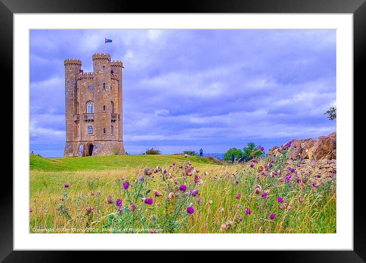 Broadway Tower in Worcestershire  Framed Mounted Print by Ian Stone