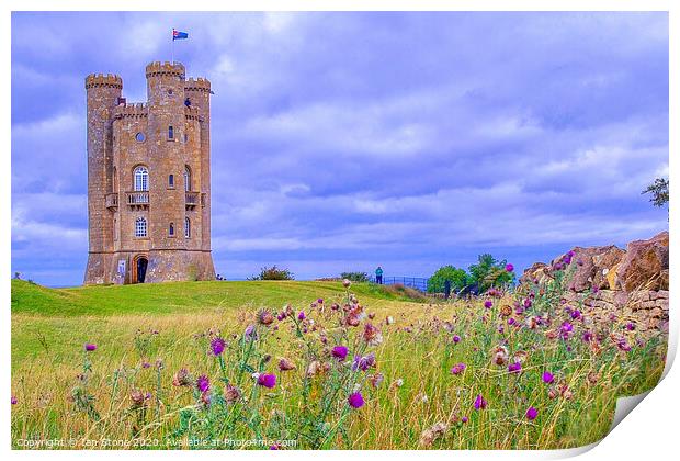 Broadway Tower in Worcestershire  Print by Ian Stone