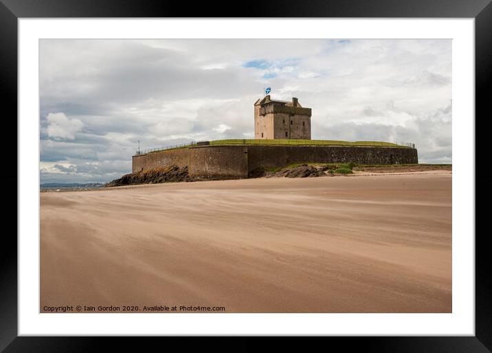 Broughty Ferry Castle and Beach - Scotland Framed Mounted Print by Iain Gordon