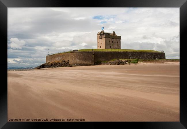 Broughty Ferry Castle and Beach - Scotland Framed Print by Iain Gordon
