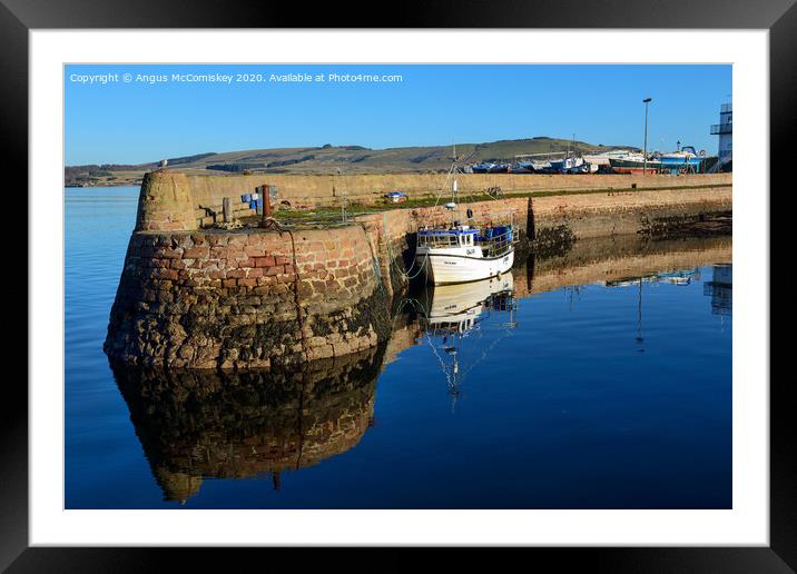 Entrance to Cromarty harbour Framed Mounted Print by Angus McComiskey