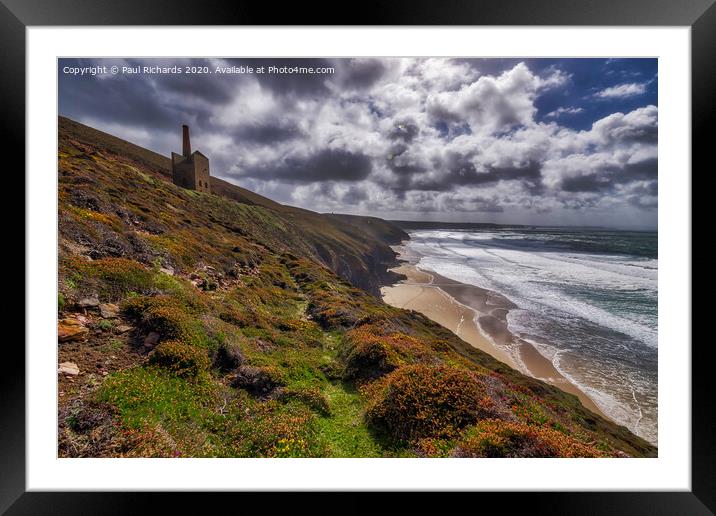 Wheal Coates, St Agnes Framed Mounted Print by Paul Richards