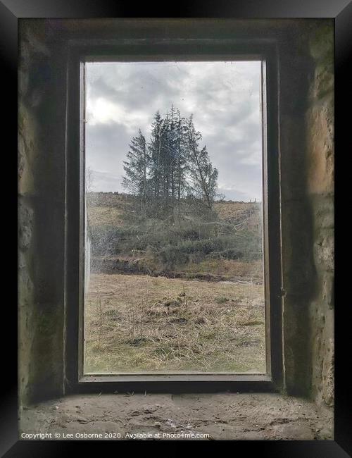 View from the Bothy Window Framed Print by Lee Osborne