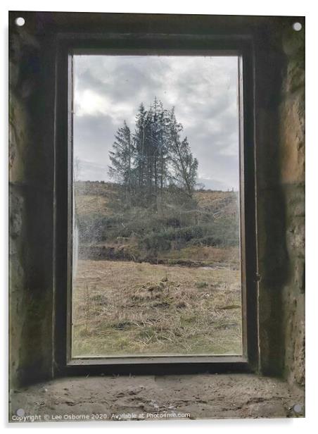 View from the Bothy Window Acrylic by Lee Osborne