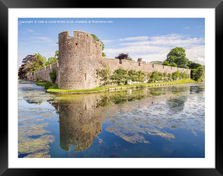 Bishop's Palace at Wells Framed Mounted Print by Colin & Linda McKie