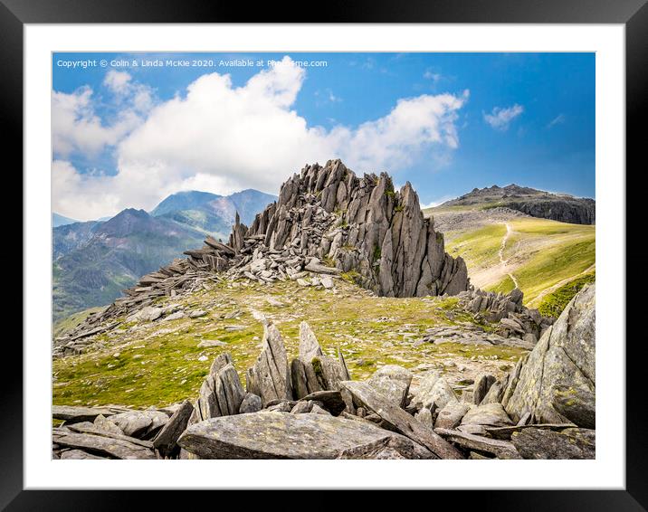 The Castle of the Winds, Snowdonia Framed Mounted Print by Colin & Linda McKie