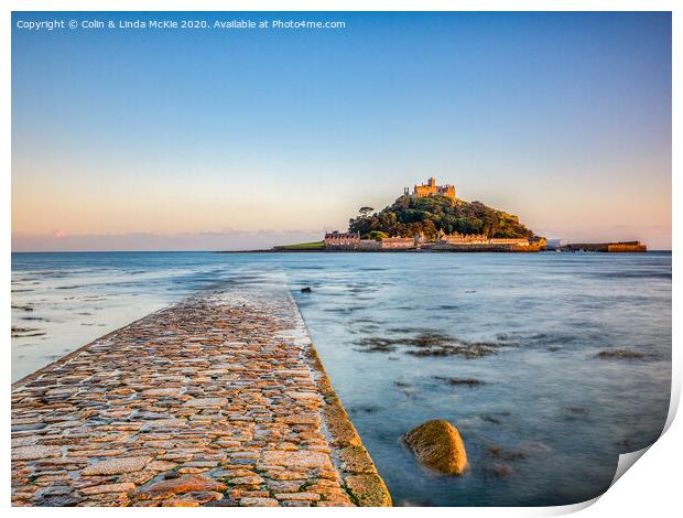 St Michael's Mount, Cornwall Print by Colin & Linda McKie