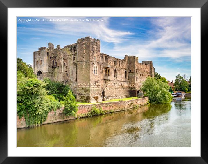 Newark Castle and River Trent Framed Mounted Print by Colin & Linda McKie