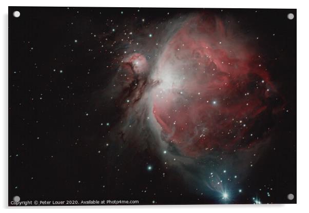 The Orion Nebula Acrylic by Peter Louer