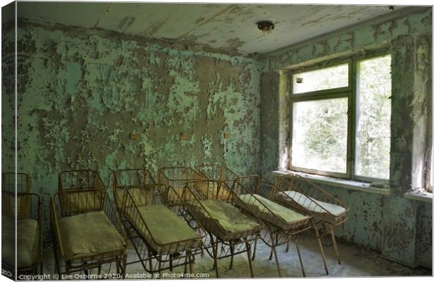 City Hospital Number 126, Pripyat Canvas Print by Lee Osborne