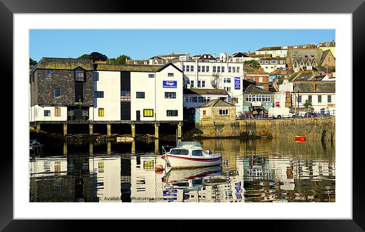 Falmouth Reflections Framed Mounted Print by Peter F Hunt
