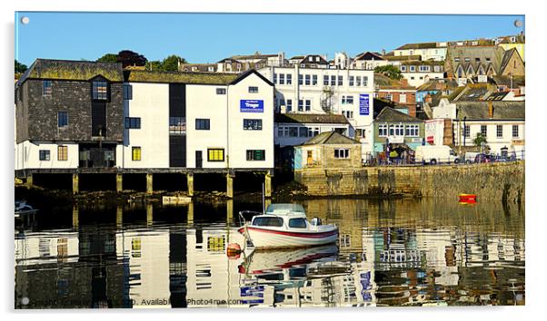 Falmouth Reflections Acrylic by Peter F Hunt