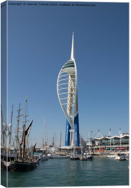 Spinnaker Tower Canvas Print by Hannah Temple