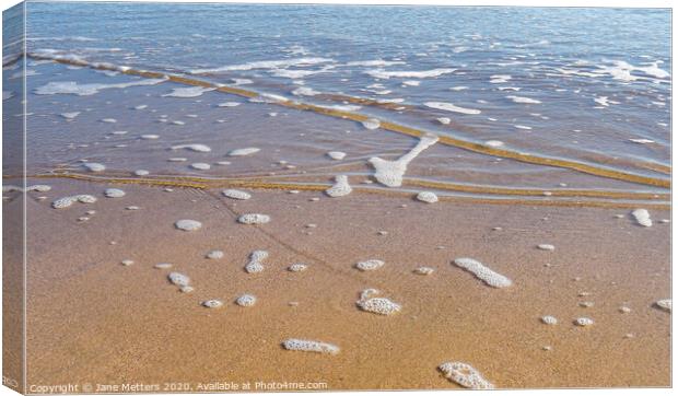 Incoming Tide  Canvas Print by Jane Metters